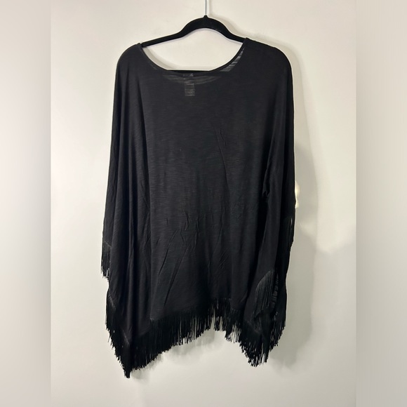 L*Space Ava Black Fringe Swim Cover Up - Picture 3 of 5
